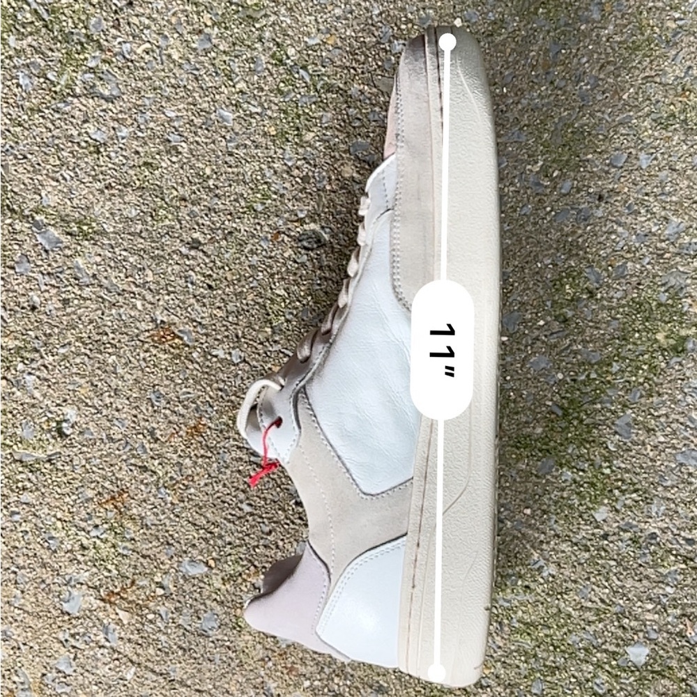 Women's White and Cream Sneakers - Picture 6 of 11